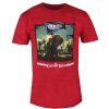 INDIEMERCH Herren T-Shirt Clutch - "The Elephant Riders" - Burgunderrot - Indiemerch Metal T-Shirts