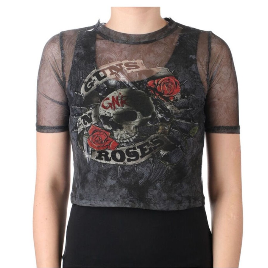 ROCK OFF Damen-T-Shirt (Oberteil) Guns Nroses - Firepower - Rock Off T-Shirts