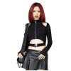 KILLSTAR Damen Lomngsleeve (Oberteil) Killstar - Helix Hexx - Schwarz Sonstige T-Shirts