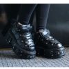 NEW ROCK Schuhe New Rock - Negro Tornillos Lederschuhe