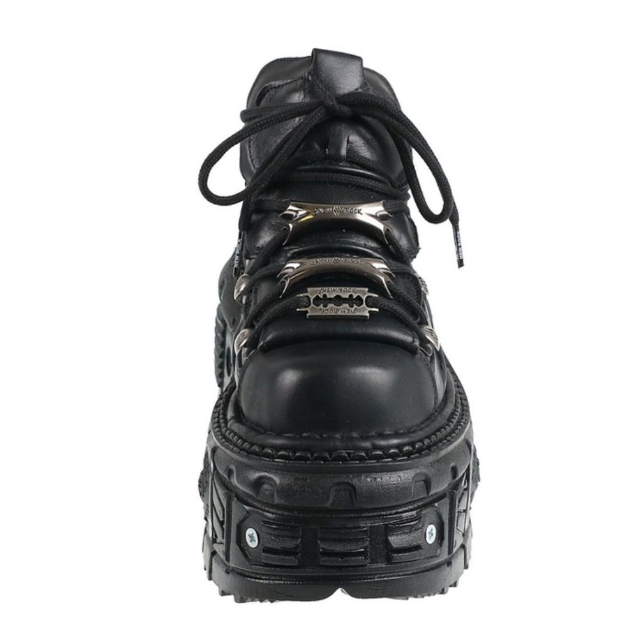 NEW ROCK Schuhe New Rock - Negro Tornillos Lederschuhe