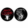 RAZAMATAZ Razamataz - 2Er Set Pads Fu00Fcr Schallplattenteller- Alice Cooper - Spider/Skull Kleinigkeiten