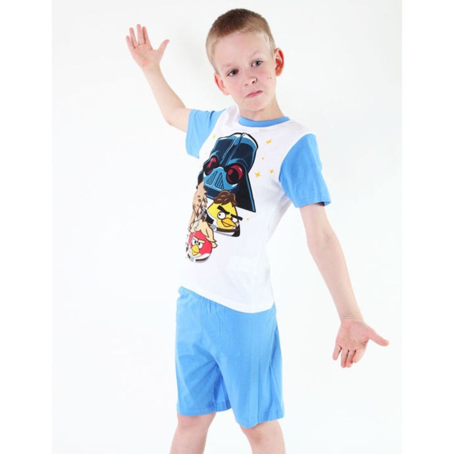 TV MANIA Pyjamas Fu00Fcr Jungen Tv Mania - Angry Birds / Star Wars - Weiu00Df Bademantel & Pyjamas