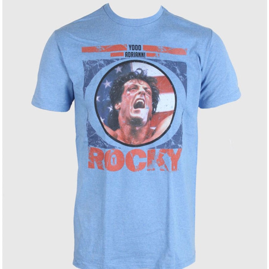 AMERICAN CLASSICS Herren-T-Shirt Rocky - Blaubeere Schlaganfall - Ac Film T-Shirts