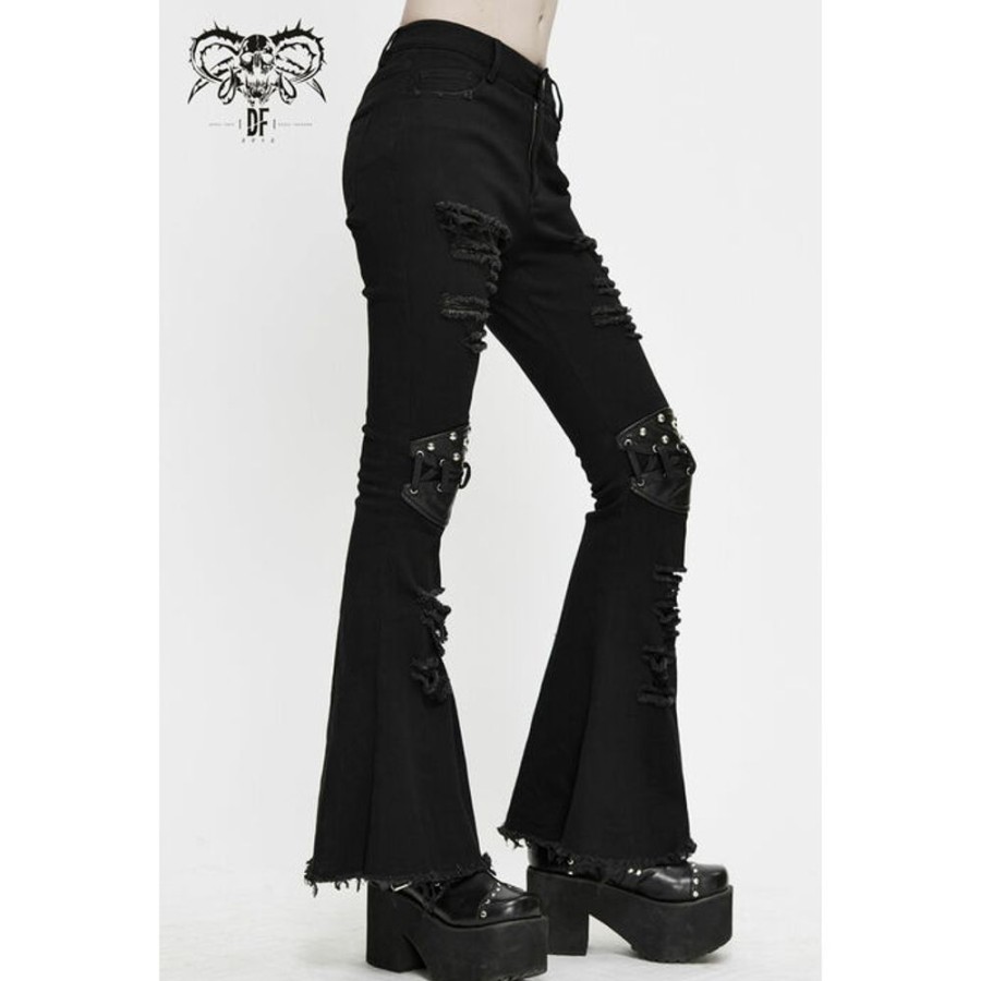 DEVIL FASHION Devil Fashion - Damenhose - Zeitgeist - Distressed Punk Hosen & Shorts