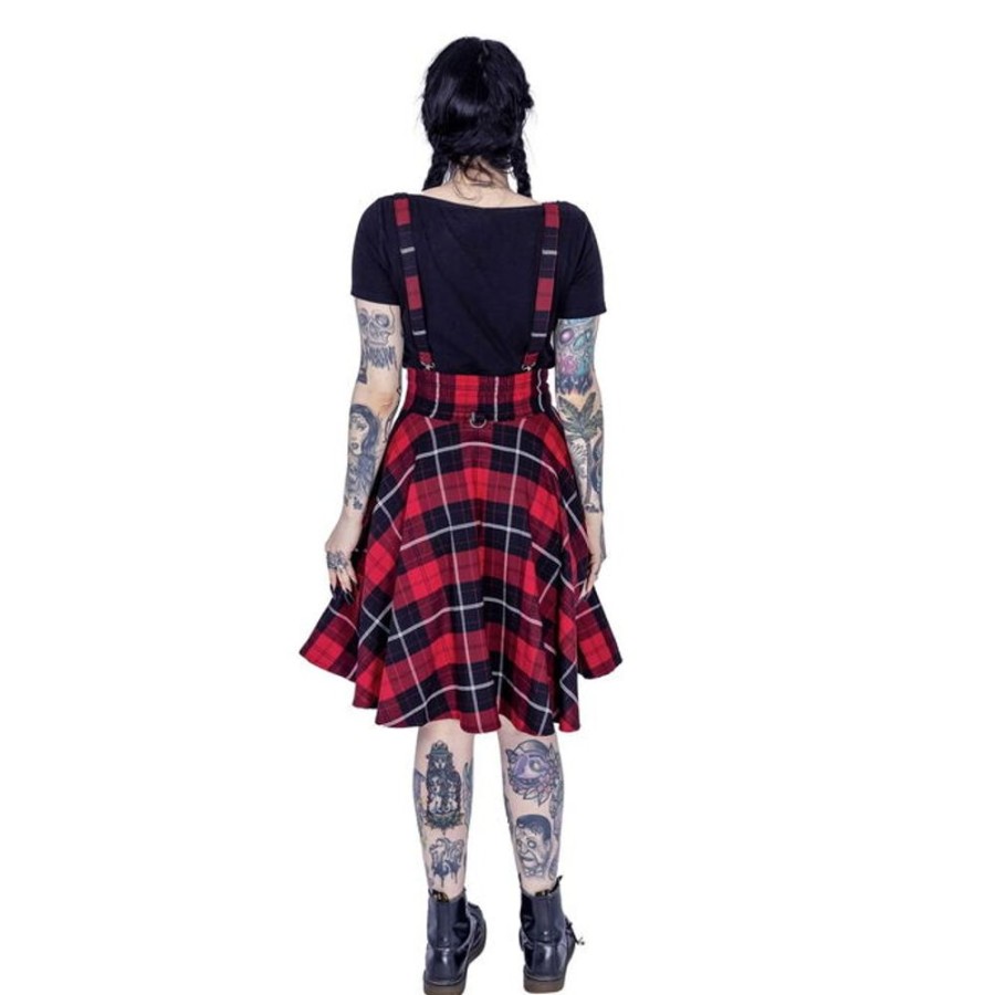 CHEMICAL BLACK Damen Rock Chemical Black - Seneca - Rot Kleider & Rocke