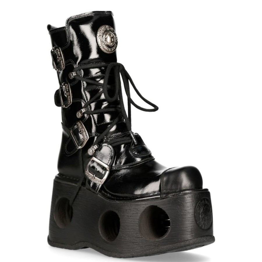 NEW ROCK Stiefel New Rock - Crust Negro Lederschuhe