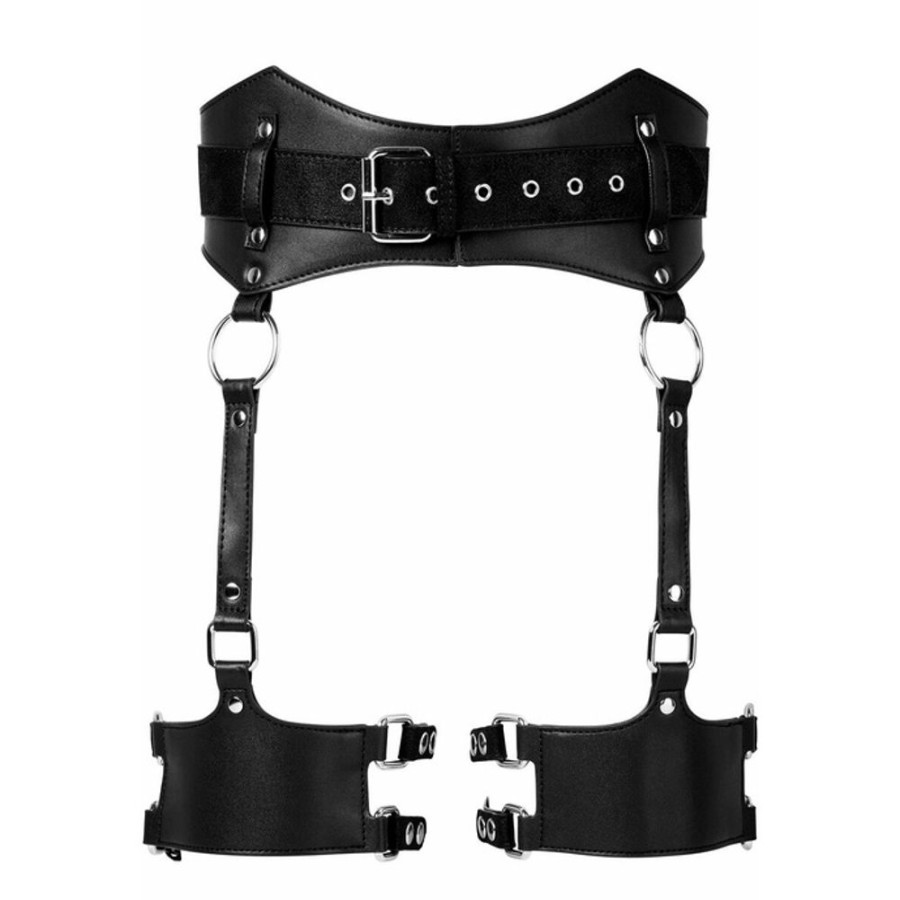 KILLSTAR Harness- Killstar - Sky High Leg Harness - Schwarz Gurtel