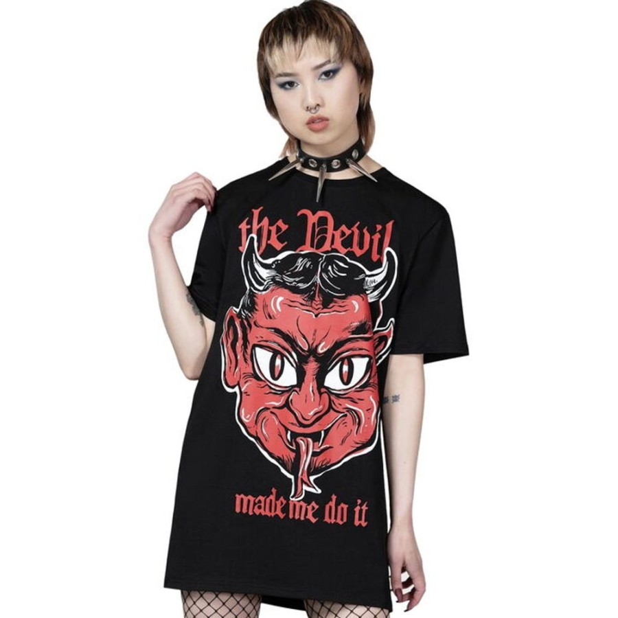 KILLSTAR Killstar - T-Shirt Uni - Devil Night - Schwarz Sonstige T-Shirts