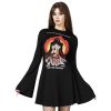 KILLSTAR Damen Kleid Killstar - Creepy Carrie - Schwarz Kleider & Rocke