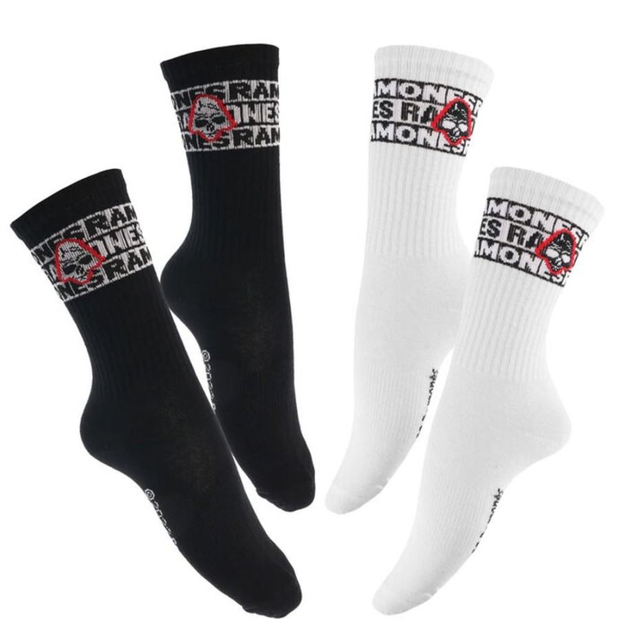 NNM Socken Ramones - Skull - Schwarz/Weiu00Df - Urban Classics Accessoires