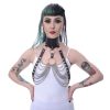 POIZEN INDUSTRIES Harness - Poizen Industries - Honour - Schwarz/Silber Tank-Tops