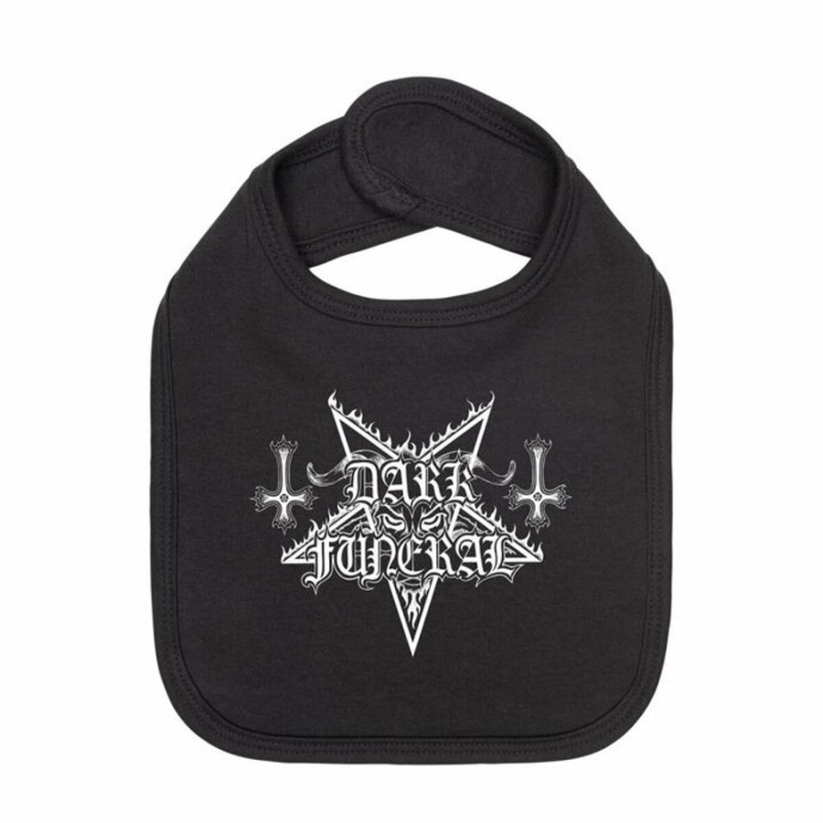 METAL-KIDS Metal-Kids - Baby Lu00E4Tzchen - Dark Funeral - Logo - Schwarz/Weiss Kleinigkeiten