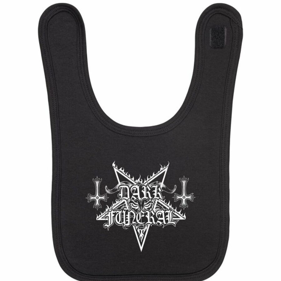 METAL-KIDS Metal-Kids - Baby Lu00E4Tzchen - Dark Funeral - Logo - Schwarz/Weiss Kleinigkeiten