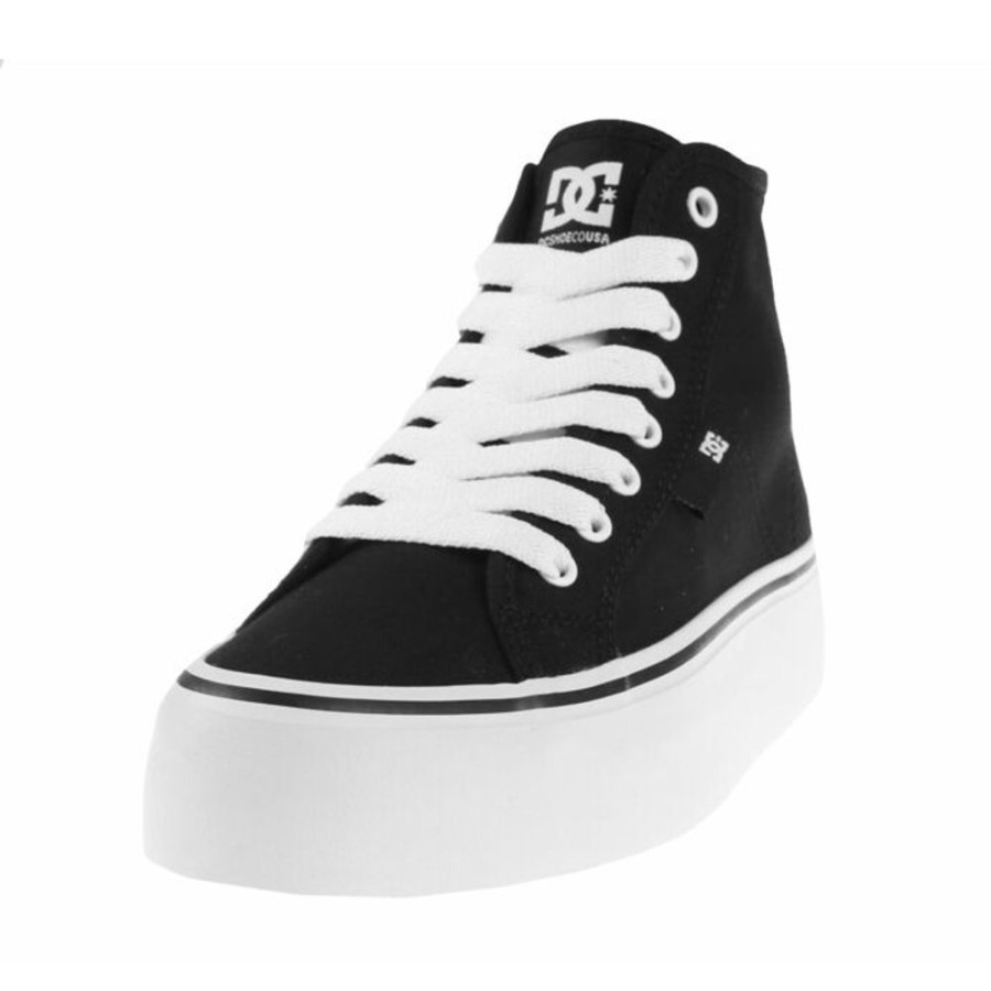 DC Dc - Damen Schuhe - Manualhi Pltfrm J Shoe Bkw - Schwarz/Weiss High Top Sneakers