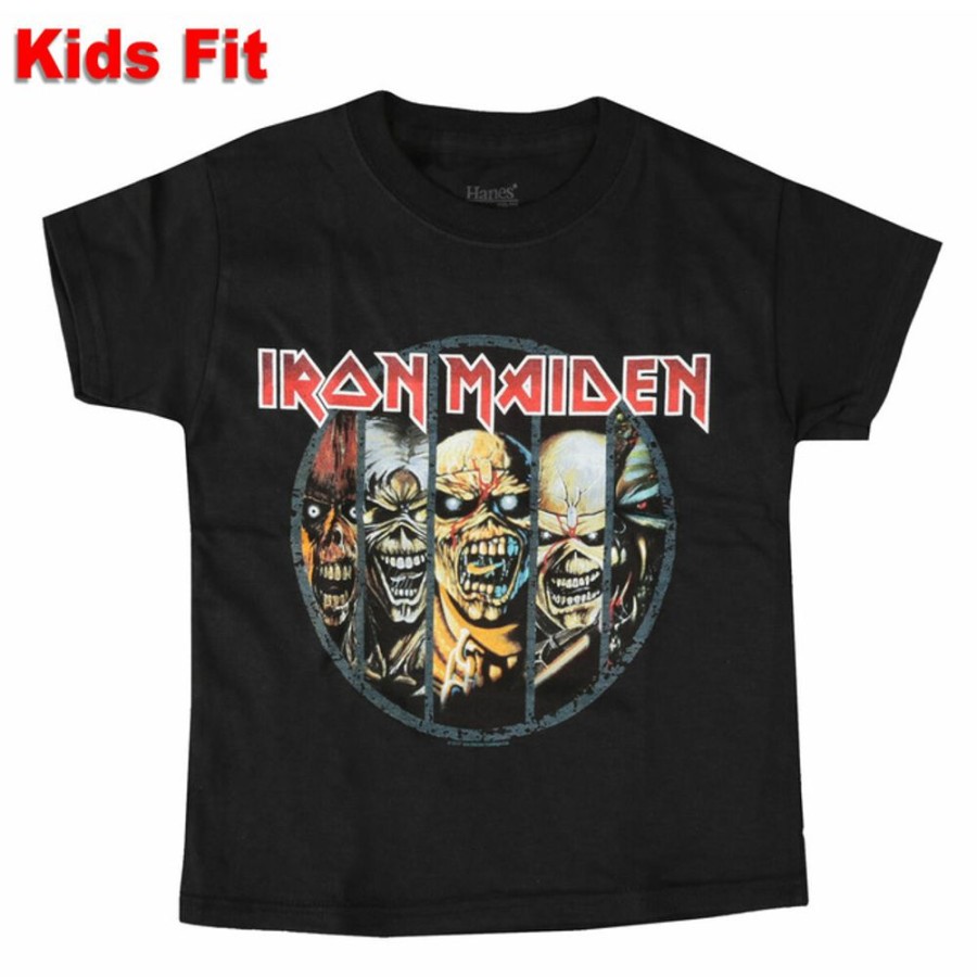 ROCK OFF Kinder T-Shirt Iron Maiden - Evolution - Schwarz - Rock Off T-Shirts