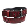 LEATHER & STEEL FASHION Gu00Fcrtel Leviathan - Red Gurtel