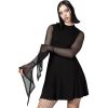 KILLSTAR Damenkleid Killstar - Lana Skater - Schwarz Kleider & Rocke