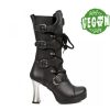 NEW ROCK U00D6Ko Vegane New Rock Damenstiefel - Vegan Negro ** Vegan **, Plateau High Heels