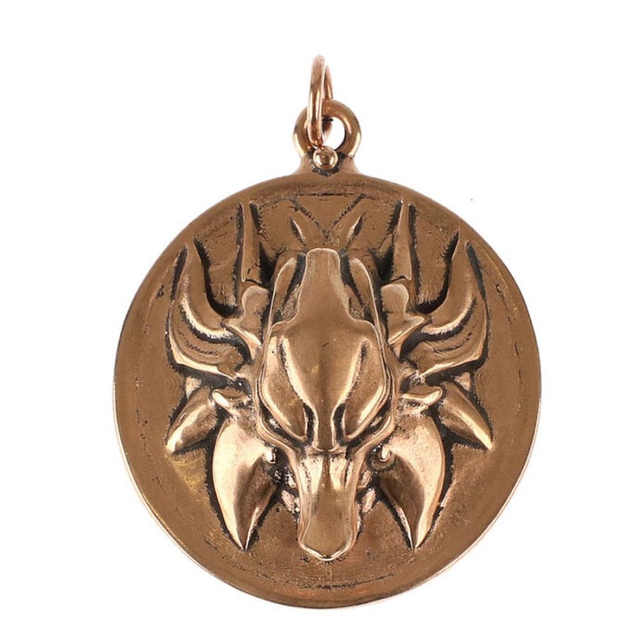 NNM Anhu00E4Nger (Amulett) Slawischer Wolf - Bronze Schmuck & Bijouterie