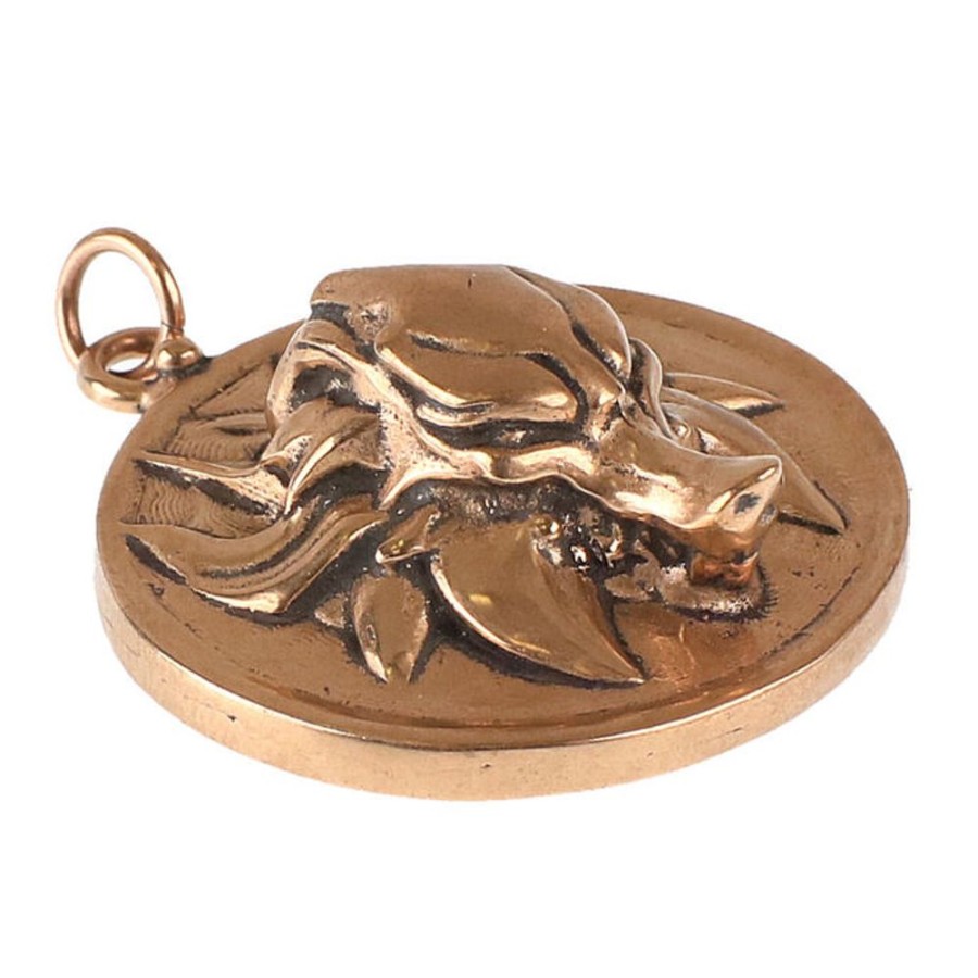 NNM Anhu00E4Nger (Amulett) Slawischer Wolf - Bronze Schmuck & Bijouterie