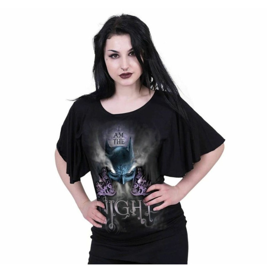 SPIRAL Damen T-Shirt Spiral - Batman Top - And Am The Night Film T-Shirts