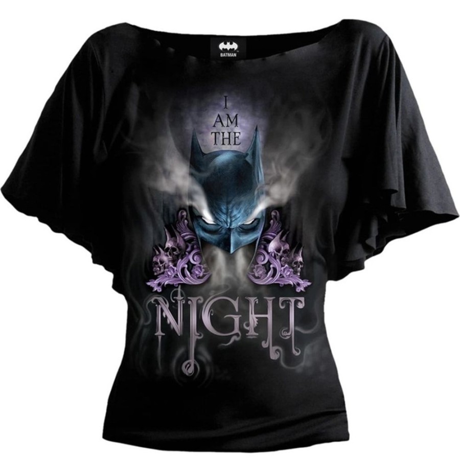 SPIRAL Damen T-Shirt Spiral - Batman Top - And Am The Night Film T-Shirts