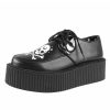 KILLSTAR Damen Schuhe Killstar - Crossbones Keilschuhe