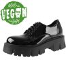 ALTERCORE Damen Schuhe Altercore - Deidra Vegan - Black Patent Keilschuhe