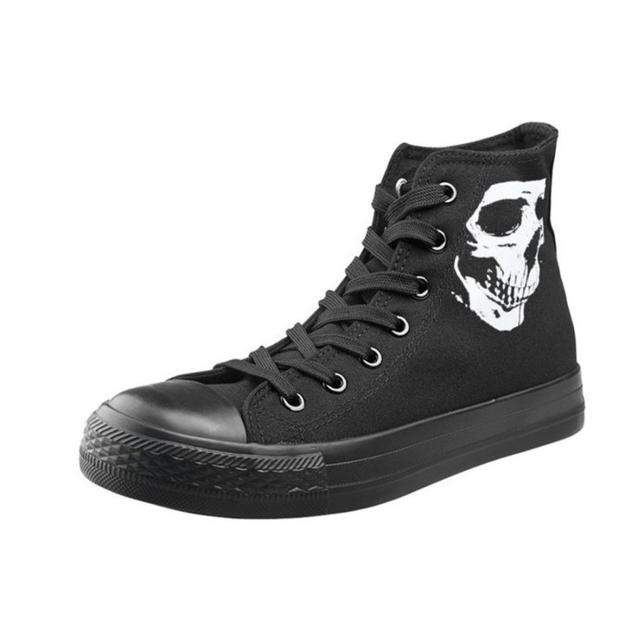 AMENOMEN Uni High Top Sneakers - Skull 2 - Amenomen High Top Sneakers