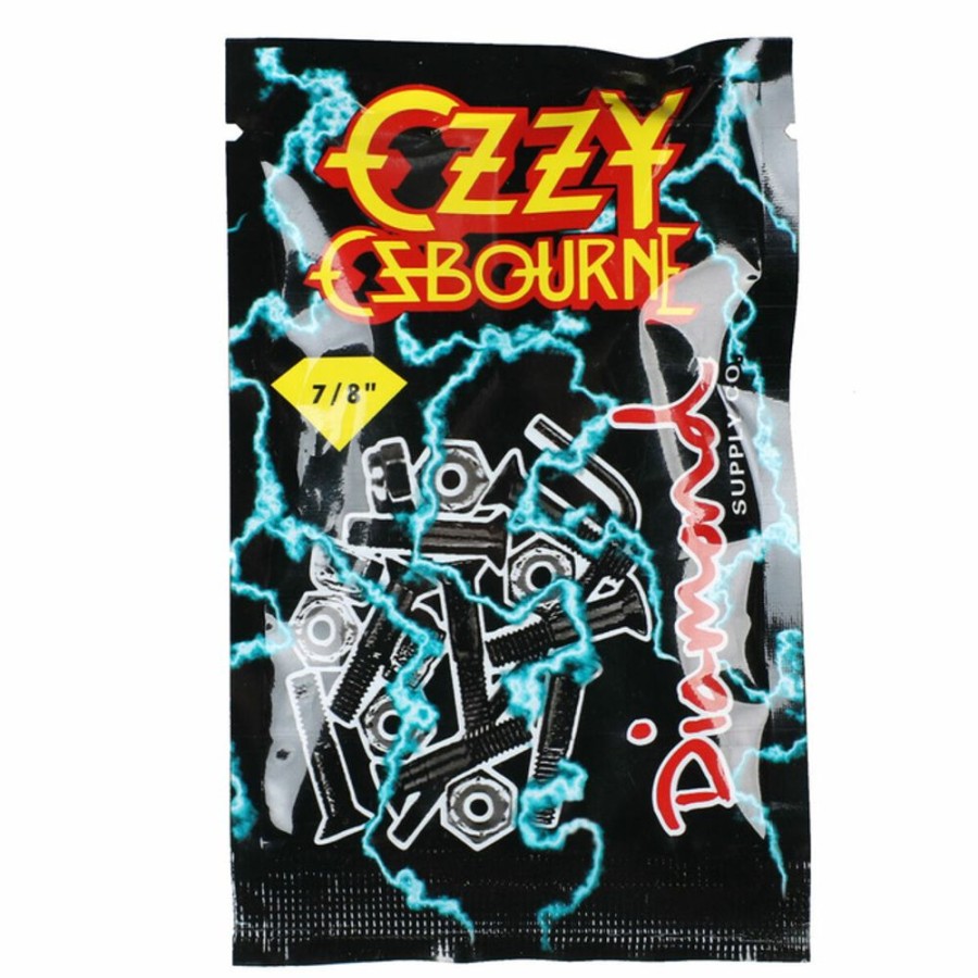 DIAMOND Ein Technisches Paket Fu00Fcr Skateboards - Diamond X Ozzy Osbourne -Mad Lightning Hardware - 7/8" Schwarz Kleinigkeiten