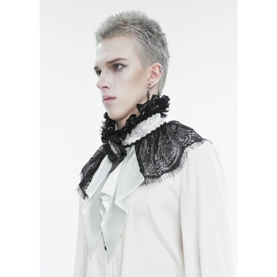 DEVIL FASHION Plastron Krawatte Devil Fashion - Ghostly Memories - Weiu00Df Accessoires