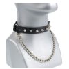 LEATHER & STEEL FASHION Halsband Geschirr Harness Lederschuhe