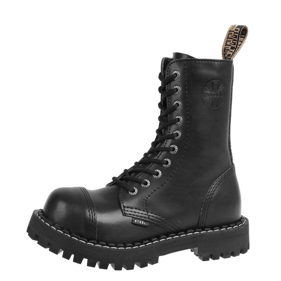 STEEL Winter Shuhe Boots Steel - 10-Loch- Schwarz Winterschuhe