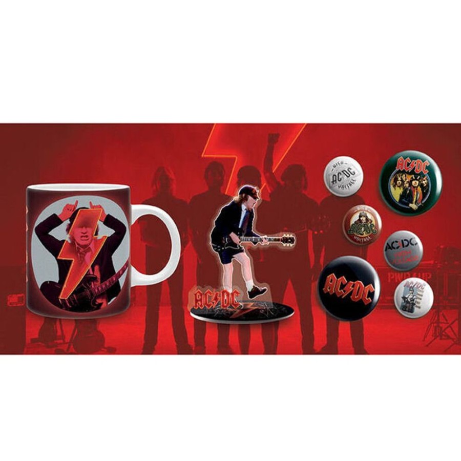 NNM Geschenkset (Tasse, Dekoration, Pins) Ac/Dc - Mix Haushalt & Deko