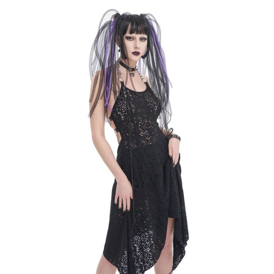 DEVIL FASHION Damen Kleid Devil Fashion - Broken Hole Kleider & Rocke