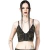 KILLSTAR Killstar - Damen Bralette - Forest Lush - Schwarz Unterwasche & Bademode