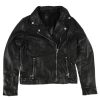 NNM Ggpiper Legv Lederjacke Damenjacke - Schwarz Jacken & Mantel