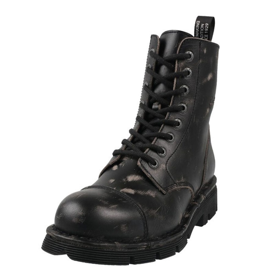 NEW ROCK Schuhe Boots New Rock - Vintage Raspado Planing Sin Comfort Lederschuhe