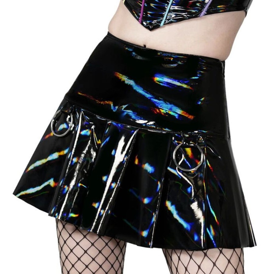 KILLSTAR Killstar - Damenrock - Neon S Ink Stain - Rainbow Kleider & Rocke