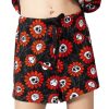 KILLSTAR Killstar - Damen Schlafshorts - Gloom Bloom - Schwarz Hosen & Shorts