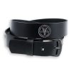 LEATHER & STEEL FASHION Gu00Fcrtel Baphomet - Black Gurtel