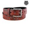 LEATHER & STEEL FASHION Gu00Fcrtel Crazy Thor Rot Accessoires