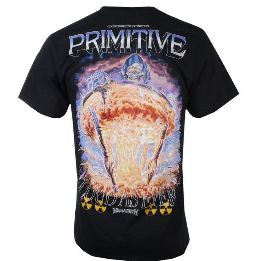 PRIMITIVE Herren T-Shirt Primitive X Megadeth - Time - Schwarz Metal T-Shirts