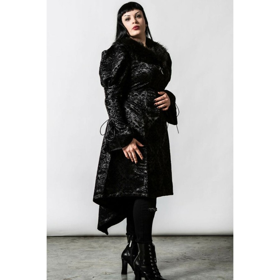 KILLSTAR Damenmantel Killstar - Evarose Brocade Jacken & Mantel