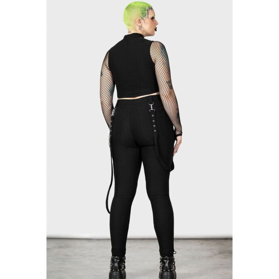 KILLSTAR Killstar - Damenhose - The Rave Skinny - Schwarz Hosen & Shorts