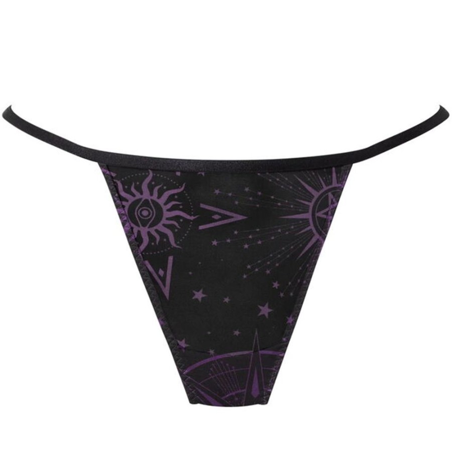 KILLSTAR Killstar - Damenslip - Garnetta Strappy - Schwarz Unterwasche & Bademode