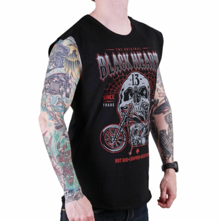 BLACK HEART Herren-Tank-Top Black Heart - Gangland - Schwarz Tank-Tops