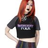 KILLSTAR Killstar - Damen Top - Weirdest Folk Collapsed - Schwarz Sonstige T-Shirts