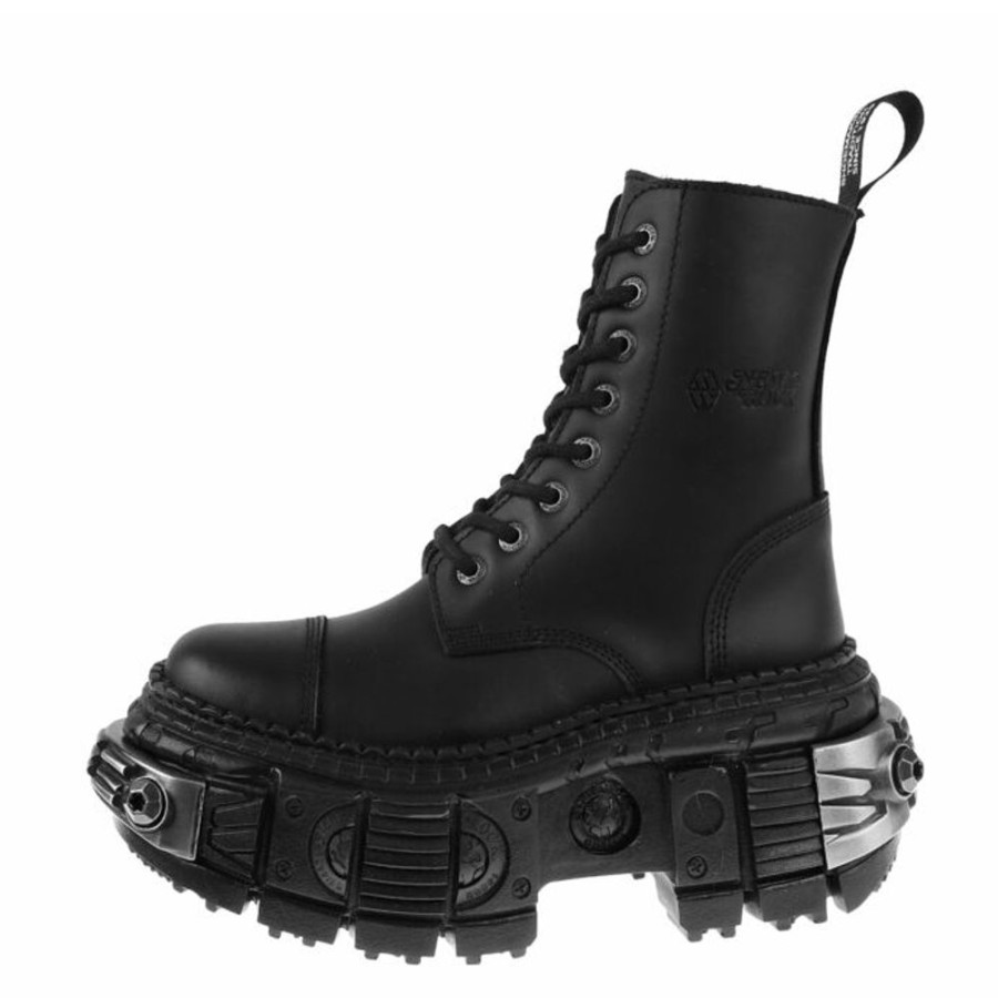 NEW ROCK New Rock - Boots - Crust Negro - Tank Casco Black Power Lederschuhe